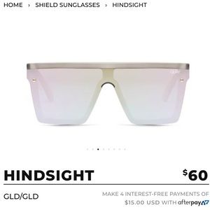 NWOT Quay Hindsight Sunglasses